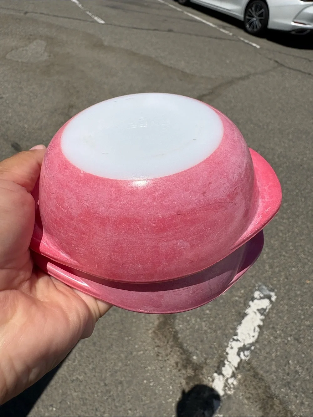 vintage Pyrex Flamingo Pink 8 oz individual casserole dishes set of 2 no lids